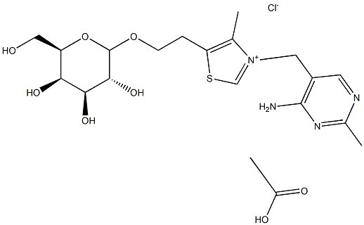 Thiamine  galactoside  acetate  salt Struktur