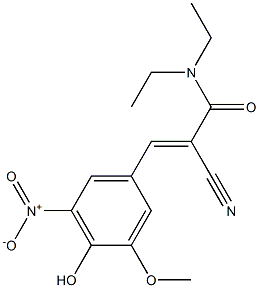 (2E)-2-Cyano-3-(3-methoxy-4-hydroxy-5-nitrophenyl)-N,N-diethyl-2-propenamide|