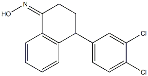 (RS)-4-(3,4-Dichlorophenyl)-3,4-dihydro-1(2H)-naphthalenone oxime,,结构式
