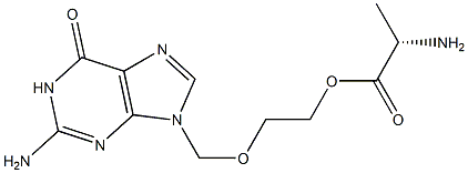 2-[(2-amino-6-oxo-1,6-dihydro-9H-purin-9-yl)methoxy]ethyl L-alaninate.