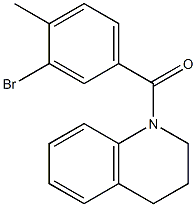  (3-bromo-4-methylphenyl)[3,4-dihydro-1(2H)-quinolinyl]methanone