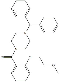 (4-benzhydryl-1-piperazinyl)[2-(2-methoxyethoxy)phenyl]methanone