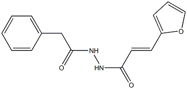 (E)-3-(2-furyl)-N'-(2-phenylacetyl)-2-propenohydrazide,,结构式