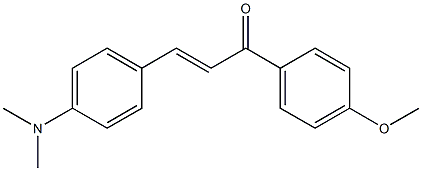 (E)-3-[4-(dimethylamino)phenyl]-1-(4-methoxyphenyl)-2-propen-1-one Struktur