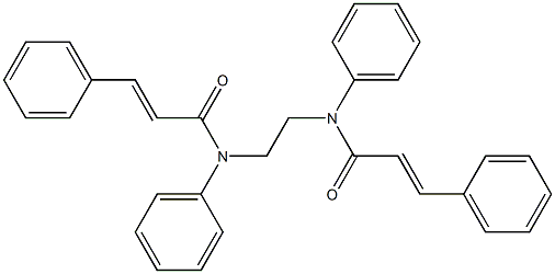 (E)-N,3-diphenyl-N-(2-{[(E)-3-phenyl-2-propenoyl]anilino}ethyl)-2-propenamide Structure