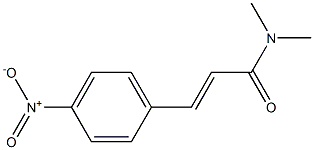 (E)-N,N-dimethyl-3-(4-nitrophenyl)-2-propenamide Structure