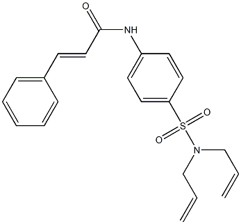 (E)-N-{4-[(diallylamino)sulfonyl]phenyl}-3-phenyl-2-propenamide Structure