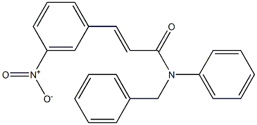 (E)-N-benzyl-3-(3-nitrophenyl)-N-phenyl-2-propenamide Struktur