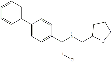 [1,1'-biphenyl]-4-yl-N-(tetrahydro-2-furanylmethyl)methanamine hydrochloride Structure