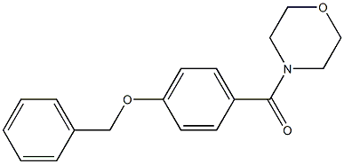 [4-(benzyloxy)phenyl](4-morpholinyl)methanone 化学構造式