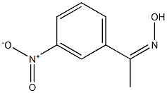 1-(3-nitrophenyl)-1-ethanone oxime 化学構造式