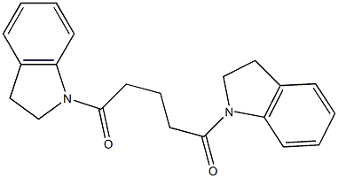 1,5-di(2,3-dihydro-1H-indol-1-yl)-1,5-pentanedione Structure