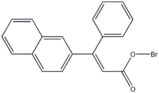 1-bromo-2-naphthyl (E)-3-phenyl-2-propenoate Struktur