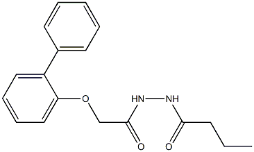  2-([1,1'-biphenyl]-2-yloxy)-N'-butyrylacetohydrazide