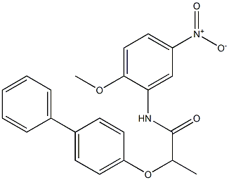 2-([1,1'-biphenyl]-4-yloxy)-N-(2-methoxy-5-nitrophenyl)propanamide