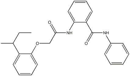 2-({2-[2-(sec-butyl)phenoxy]acetyl}amino)-N-phenylbenzamide Structure