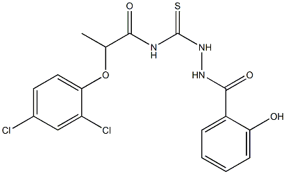 2-(2,4-dichlorophenoxy)-N-{[2-(2-hydroxybenzoyl)hydrazino]carbothioyl}propanamide