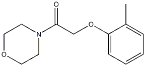 2-(2-methylphenoxy)-1-(4-morpholinyl)-1-ethanone Structure