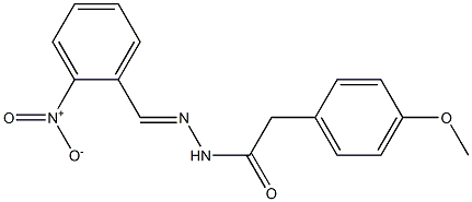 2-(4-methoxyphenyl)-N'-[(E)-(2-nitrophenyl)methylidene]acetohydrazide|