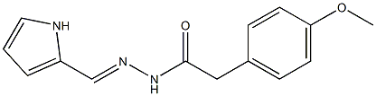 2-(4-methoxyphenyl)-N'-[(E)-1H-pyrrol-2-ylmethylidene]acetohydrazide Structure