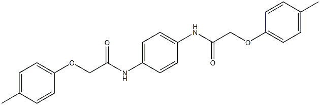 2-(4-methylphenoxy)-N-(4-{[2-(4-methylphenoxy)acetyl]amino}phenyl)acetamide 结构式