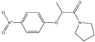 2-(4-nitrophenoxy)-1-(1-pyrrolidinyl)-1-propanone Structure