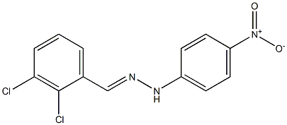 2,3-dichlorobenzaldehyde N-(4-nitrophenyl)hydrazone,,结构式