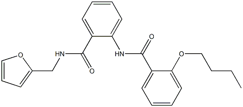 2-[(2-butoxybenzoyl)amino]-N-(2-furylmethyl)benzamide Structure