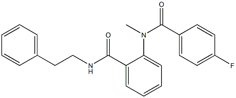  2-[(4-fluorobenzoyl)(methyl)amino]-N-phenethylbenzamide