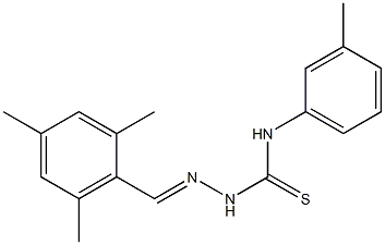 2-[(E)-mesitylmethylidene]-N-(3-methylphenyl)-1-hydrazinecarbothioamide Struktur
