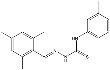 2-[(E)-mesitylmethylidene]-N-(3-methylphenyl)-1-hydrazinecarbothioamide 化学構造式