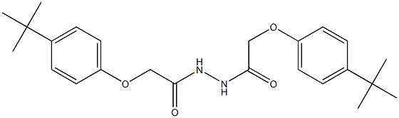 2-[4-(tert-butyl)phenoxy]-N'-{2-[4-(tert-butyl)phenoxy]acetyl}acetohydrazide,,结构式