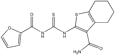 2-{[(2-furoylamino)carbothioyl]amino}-4,5,6,7-tetrahydro-1-benzothiophene-3-carboxamide