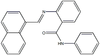 2-{[(E)-1-naphthylmethylidene]amino}-N-phenylbenzamide,,结构式