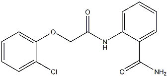 2-{[2-(2-chlorophenoxy)acetyl]amino}benzamide Struktur