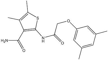 2-{[2-(3,5-dimethylphenoxy)acetyl]amino}-4,5-dimethyl-3-thiophenecarboxamide