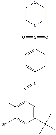 2-bromo-4-(tert-butyl)-6-{(E)-2-[4-(4-morpholinylsulfonyl)phenyl]diazenyl}phenol