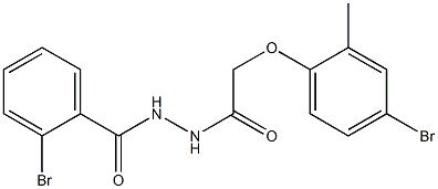 2-bromo-N'-[2-(4-bromo-2-methylphenoxy)acetyl]benzohydrazide|