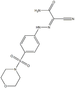 2-cyano-2-{(Z)-2-[4-(4-morpholinylsulfonyl)phenyl]hydrazono}acetamide