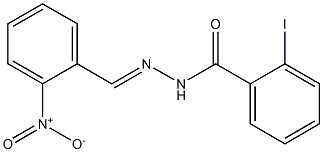 2-iodo-N'-[(E)-(2-nitrophenyl)methylidene]benzohydrazide Structure