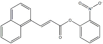 2-nitrophenyl (E)-3-(1-naphthyl)-2-propenoate Structure