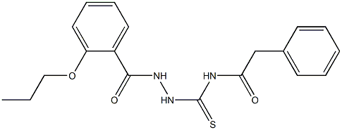 2-phenyl-N-{[2-(2-propoxybenzoyl)hydrazino]carbothioyl}acetamide