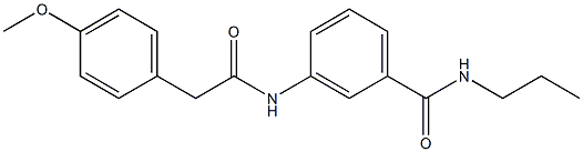 3-{[2-(4-methoxyphenyl)acetyl]amino}-N-propylbenzamide|
