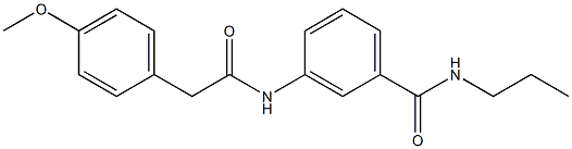 3-{[2-(4-methoxyphenyl)acetyl]amino}-N-propylbenzamide