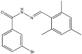 3-bromo-N'-[(E)-mesitylmethylidene]benzohydrazide Structure