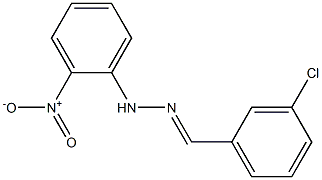 3-chlorobenzaldehyde N-(2-nitrophenyl)hydrazone Struktur