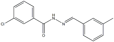 3-chloro-N'-[(E)-(3-methylphenyl)methylidene]benzohydrazide Structure