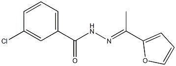 3-chloro-N'-[(E)-1-(2-furyl)ethylidene]benzohydrazide Structure