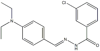 3-chloro-N'-{(E)-[4-(diethylamino)phenyl]methylidene}benzohydrazide Structure