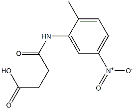 4-(2-methyl-5-nitroanilino)-4-oxobutanoic acid Struktur